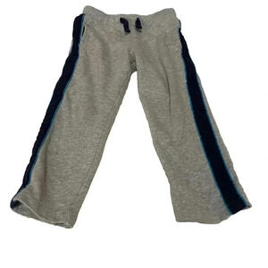 4T Carter’s gray‎ and blue stripe sweatpants